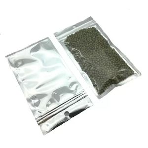 Snabb leverans Klar Front Zipper Aluminium Folie Återförsäljbar Ventil Plast Förpackning Förpackning Bag Zip Mylar Folier Väskor Ziplock Package