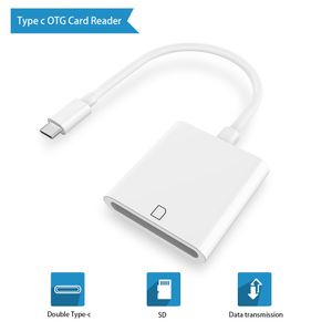 Mini USB 3.1 USB-C para cartão SD SDXC Digital Camera Leitor Adaptador Tipo C Cabo para MacBook Cell Smart Phone Samsung Huawei Xiaomi