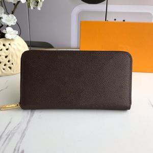 オリジナルの高品質デザイナー財布財布ファッションモノグラズZippy財布クラシックジッパーポケットパラバッグカードホルダー財布