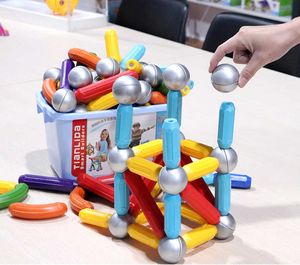 Children's Magnetic Stick DIY Toys Children's Magnetic Rod Designer Building Blocks Set Children's Educational Assembling Toys Q0723