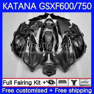 OEM Body For SUZUKI KATANA GSXF 600 750 CC GSXF750 2003 2004 2005 2006 2007 18No.85 GSX750F GSX600F 03-07 GSXF-600 600CC 750CC GSXF600 Grey black 03 04 05 06 07 Fairing