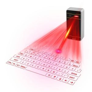 Bluetooth Laser Klawiatura Bezprzewodowa wirtualna klawiatura projekcyjna Przenośna dla iPhone Android Smart Telefon IPad Tablet PC Notebook z detalicznym pudełkiem Nowy