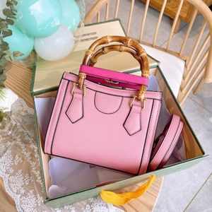 5A Quality Diana Bamboo Tote Bag Luxury Designers Handbag Genuine Leather Shoulder Bags Womens Handbags Purse Pochette