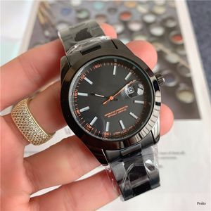 Tamanho de 40 mm Três pontos funcionando Relógio masculino Relógios de luxo com calendário Alça de metal Relógio de pulso de quartzo de marca superior para homens Data de alta qualidade