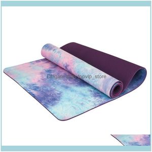 Fitness Supplies Sports Outdoor183x68cm Digitale afdrukken Yoga Mat Natural Rubber Suede Sublimation Transfer Premium Print Mats Drop Deliv