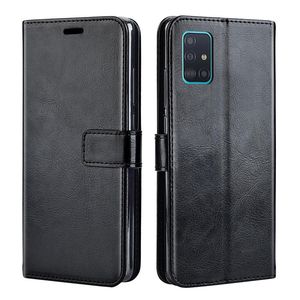 Skórzane etui na Samsung Galaxy A71 A51 5G A31 A40 A11 A10 A20 A30 A40 A40 A70 A70S A80 A90 M10 M20 M30 M30S M40 Back Cover