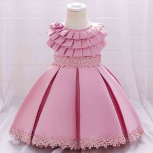 Kleinkind Baby Mädchen Kleinkind Prinzessin Spitze Tutu Kleid Baby Mädchen Hochzeit Kleid Party Vestidos für Baby 1 Jahre Geburtstag kinder Kleidung G1129