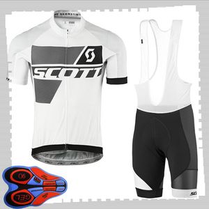 SCOTT Team Cycling Short Sleeves Trikot (Trägerhose) Shorts Sets Herren Sommer atmungsaktive Rennradbekleidung MTB Bike Outfits Sportuniform Y210414197