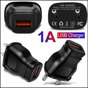 Spina adattatore da muro Mini USB US EU Caricatore da viaggio per casa caricabatteria USB universale 1A 5V per prezzo all'ingrosso del telefono cellulare