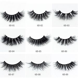 MINK Ögonfransar Naturlig Soft False Eyelash Fake Eye Lash Extension Makeup Cruelty Free Minks Lashes 6D Series