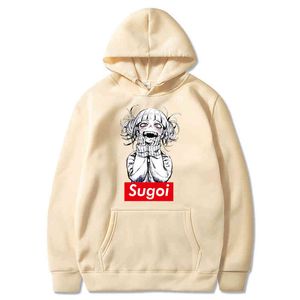 Men Harajuku Sugoi Toga Himiko My Hero Academia hoodies Anime Boku No Hero huudy Cartoon Men Zipper Sweatshirts Coat Unisex Y0319