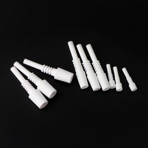 DHL!! 10mm 14mm 18mm Ceramic Nail Smoking Tip Food Grade Male Mini Replacement Tips For NC Kits Glass Water Bongs Dab Rigs Pipes