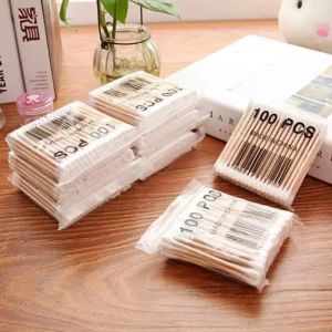 Bamboo Cotton Buds Cotton Swabs Medical Ear Cleaning Wood Sticks Makeup Health Tools Tampons Cotonete