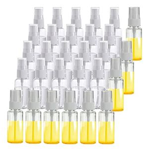 30ml 1oz Empty Transparent Clear Spray Bottle Plastic Portable Refillable Fine Mist Bottles Perfume Atomizer Sample Container for Cleaning and Travel