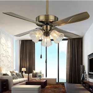 Ceiling Fans LED Modern Fan Dining Room Living Smart Light Electric With Lights Remote Control