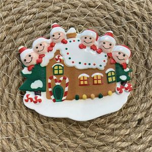 2021 DIY Christmas Decorations Ornaments Writable Santa Claus Pendant Home Party Gifts For Family Friends By Air A12