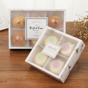 Transparent Frosted Cake Box Dessert Macarons Mooncakes Boxes Pastry Packaging Boxes