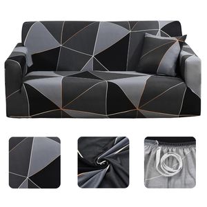 Fodere per sedie Elastiche per tutte le coperture Divano per soggiorno Fodere per divani componibili geometriche moderne Proteggi divano