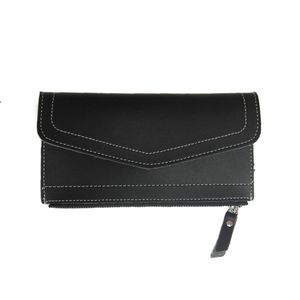 Ny Mode Enkel PU Läder Zipper Kuvert Ladies Plånbok Midlängd Stor Kapacitet Kvinnors Multi Card Case Plånbok