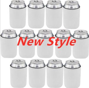 DHL Party Favor 10*13cm sublimering Diy White Blank Slim Can Holder Neoprene Isolator Cooler Water Bottle Covers