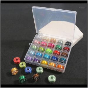 Yarn Bright Ice Embroidery Thread Bobbins Spools Cross Stitch Silk Threads Plastic Storage Box Case For Home Sewing Craft Tools1 O2Fla Lo0Zt