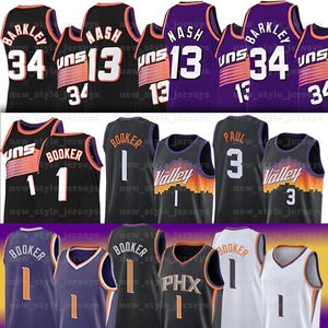 1 Devin Chris Booker Paul Basketball Jerseys 34 Charles13 Steve Barkley Nash Ncaa Retro Stitched Jersey