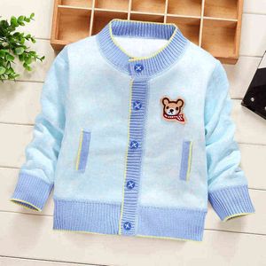 Meida Spring and amp Autumn Newborn Knitted Coat Cartoon Baby Boy Jacket Long Sleeve Toddler Girl Clothes 1-3 Years Factory G1026