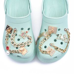 Schuhteile Zubehör Dijes Marke Schuhe und Hüte Design Diamant Jibz Kindergeschenke Metallschmuck kostenlose Lieferung J0520