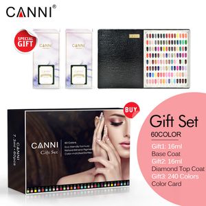 30917K1 K5 Canni Kleuren Gel Polish Kit Serie Zomer Nail Art for Professional Inclusief Basis Top en Color Card Gift Set