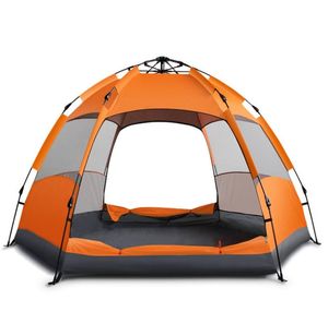 3-5 persons Outdoor Family Car Camping Tent full-automatic Quickly Opening Large Space Backpack Tents Waterproof Anti UV Hiking Traveling Beach canopy shelters