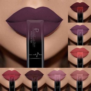 Pudaier Waterproof Liquid Lip Gloss Rossetto opaco metallizzato per il trucco delle labbra Long Lasting Nude Glossy Lipgloss Cosmetic Sexy