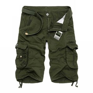 ISurvivor Verão Homens Camo Carga Shorts Algodão Militar Camuflagem Masculino Jogger Board Homens Marca Roupas Plus Size 210714