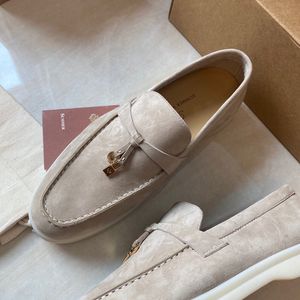 Alta qualità LP autunno Estate scarpe di pelle di pecora Suola morbida da donna da uomo Causale confortevole Camminata in pelle scamosciata Slip On mocassini 220317