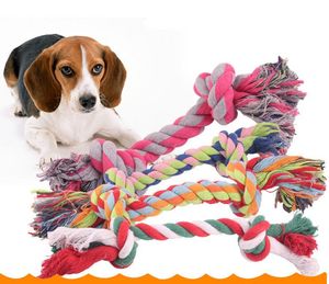 Собака жевать веревочковую кость домашние животные поставляет щенок хлопок прочные плетеные смешные игрушки домашние животные жует игра с собаками чистящие зубные инструменты домашняя игрушка