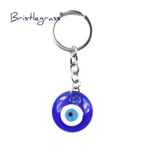 Turkish Blue Evil Eye Key Chains Ring Holder Keychain Amulets Lucky Charm Glass Hanging Pendant Blessing Protection