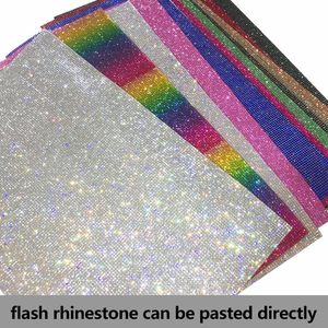 Pegatinas de pared pegatina 3D Colores de cristal completo Rhinestone autoadhesivo Malla autoadhesiva aplique de banda de bandas de rollo de rollo zapatos de ropa DIY