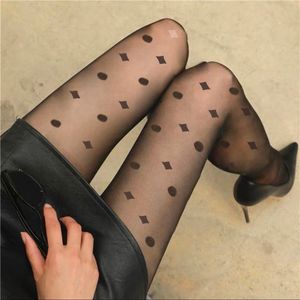 Frauen Socken Alle Saison Strümpfe Frauen Strumpfhosen Brief Muster Leggings Strumpfwaren Mode Unterwäsche Sexy Großhandel