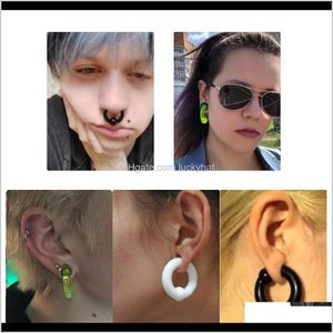 Wholesale captives piercing resale online - 2Pcslot Acrylic Bcr Big Large Size Captive Bead Ear Tunnel Plug Expander Gauges Nose Septum Earrings Piercing Fkzjv Eyebrow Tfw1D