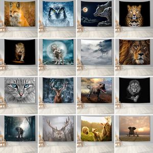 Animal Hanging 3D Printed Lion Tapestry Wall Decor for Dorm Bedroom Living Room College