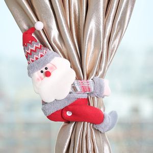 Christmas Decor Creative Curtain Buckle Cartoon Doll Decoration Ornaments Home Restaurant Decorations Santa Window Pendant