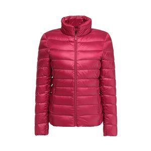 Abbigliamento donna Capispalla Cappotti Piumini Parka Giacca invernale leggera e sottile Colletto corto da donna Slim