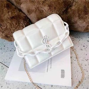 HBP nuova borsa a tracolla moda donna di alta qualità catena di plastica in pelle classica 15432