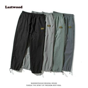 Erkek Kargo Pantolon 2021new Harem Pantolon Erkek Streetwear Moda Rahat Koşu Pantolon Yeni Elastik Bel Pantolon Harajuku Sweatpant G220224