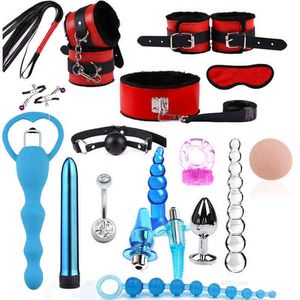 Nxy Adult Toys Sex for Couples Vibrator Kit Private Erotic Bdsm Flirt Games Products Women Men y Shop 1207