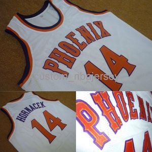 Uomo Donna Gioventù JEFF HORNACEK HOME CLASSICS BASKET JERSEY cucito nome personalizzato qualsiasi numero