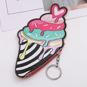 10pcs Coin Purses Women PU Irregular Shaped Cake Small Wallets Mix Color