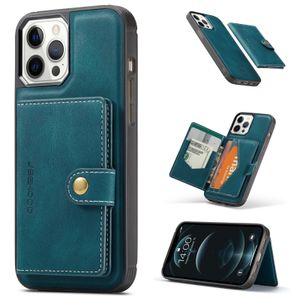 Luxury Magnetic Safe Money Clips Leather Phone Case For iPhone 13 12 Mini 12 11 Pro XS Max 8 7 Plus XR X Wallet Card Solt Bag Stand Holder Cover