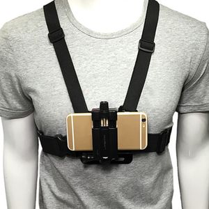 Adjustable Phone Clip Holder Mobile Phone Chest Mount Harness Strap Holder for iPhone Xiaomi Huawei & Samsung