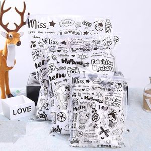 500pcs/lot Cartoon Clothing Storage Bag Plastic Bags Waterproof Garment Shoe Luggage Bag Clothing Retail Bag