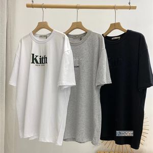 Wholesale new york fabrics for sale - Group buy 2021ss Kith New York T shirt Men Women Best Quality Embroidery Tee Slightly Oversized Heavy Fabric Tops